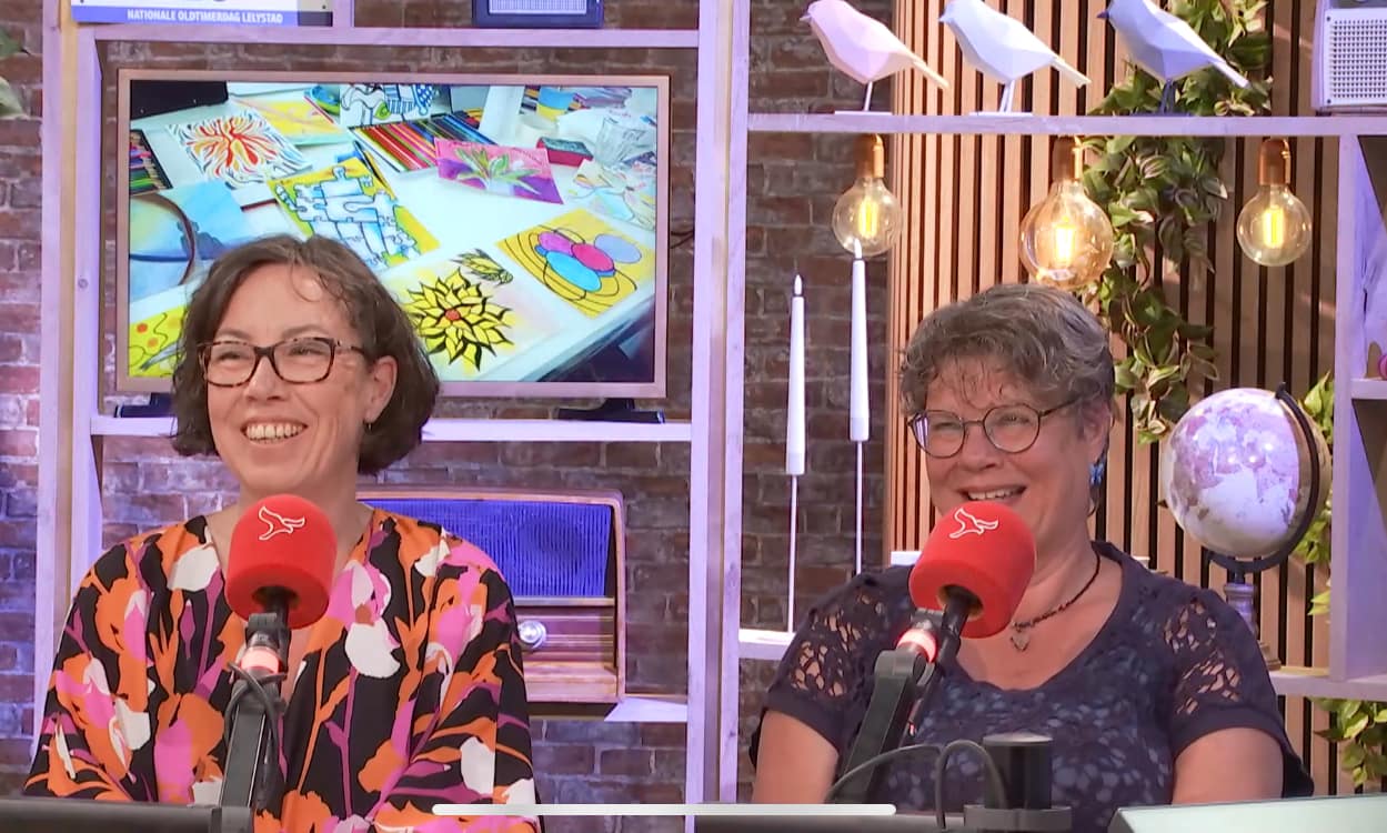 teken cirkel visual radio interview omroep flevoland