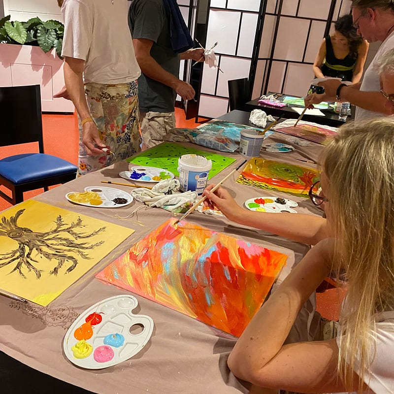 creatieve workshop Dansen en schilderen in Almere, het Gooi, Flevoland